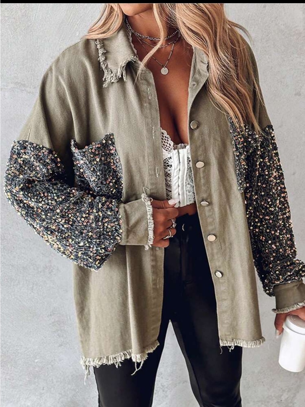 Lightweight Sequin Jacket
